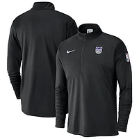 Men's Nike Black Sacramento Kings 2024/25 Courtside Performance Half-Zip Top