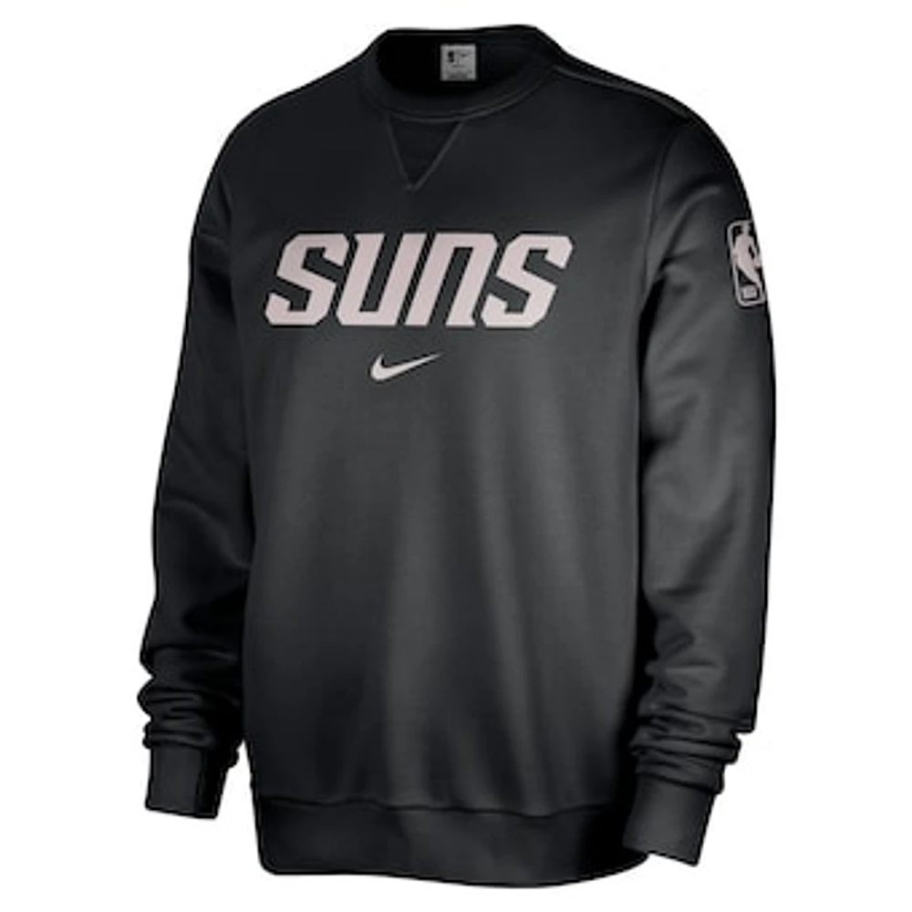 Men's Nike Black Phoenix Suns Courtside Standard Issue Performance Pullover Sweatshirt