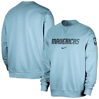 Men's Nike Light Blue Dallas Mavericks Courtside Standard Issue Performance Pullover Sweatshirt