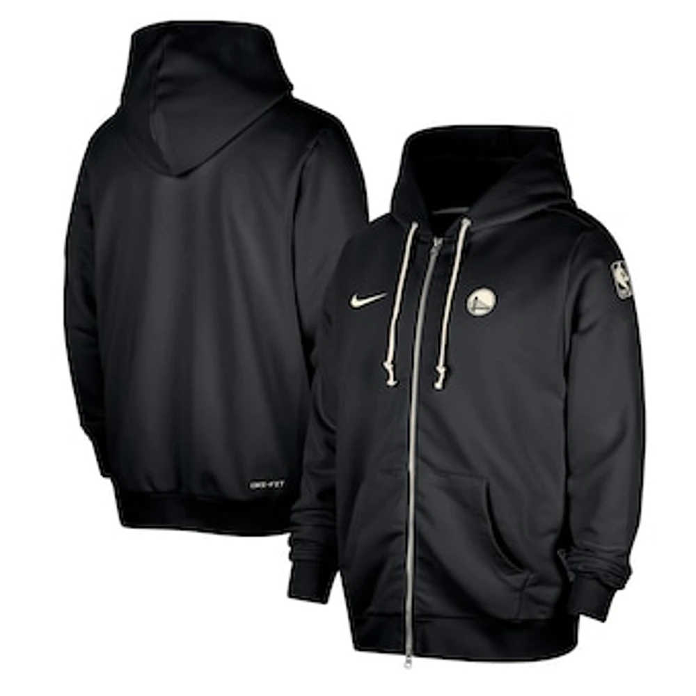 Men's Nike Black Golden State Warriors Authentic Standard Issue Full-Zip Hoodie Jacket