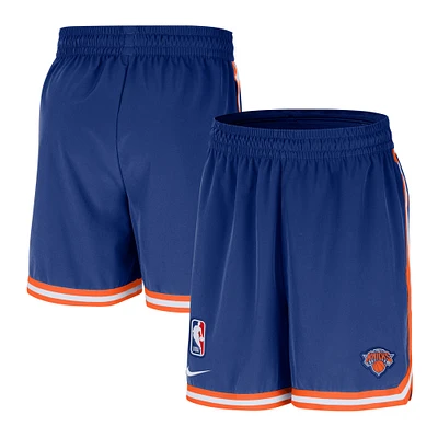 Men's Nike Blue New York Knicks Authentic Pre-Game Woven Performance Shorts