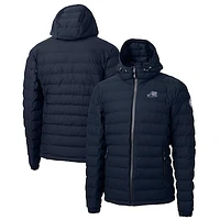 Men's Cutter & Buck Navy West Michigan Whitecaps Mission Ridge Repreve Eco Insulated Full-Zip Puffer Jacket