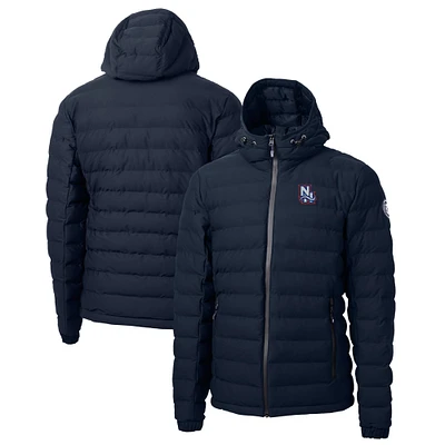 Men's Cutter & Buck Navy New Hampshire Fisher Cats Mission Ridge Repreve Eco Insulated Full-Zip Puffer Jacket
