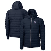 Men's Cutter & Buck Navy New Hampshire Fisher Cats Mission Ridge Repreve Eco Insulated Full-Zip Puffer Jacket