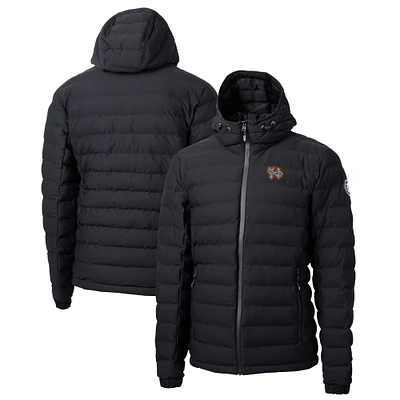 Men's Cutter & Buck Black Norfolk Tides Mission Ridge Repreve Eco Insulated Full-Zip Puffer Jacket