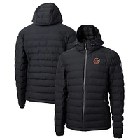 Men's Cutter & Buck Black Rochester Red Wings Mission Ridge Repreve Eco Insulated Full-Zip Puffer Jacket