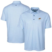 Men's Cutter & Buck Akron RubberDucks Pike Double Dot Print Stretch Polo