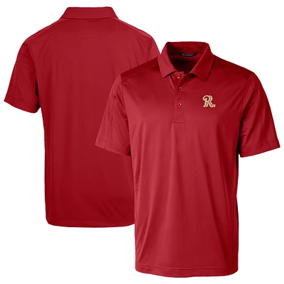 Men's Cutter & Buck Red Frisco RoughRiders Prospect Textured Stretch Polo
