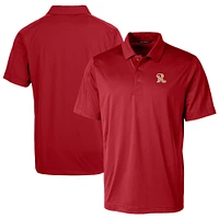 Men's Cutter & Buck Red Frisco RoughRiders Prospect Textured Stretch Polo
