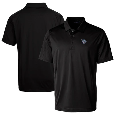 Men's Cutter & Buck Black Lehigh Valley IronPigs Prospect Textured Stretch Polo