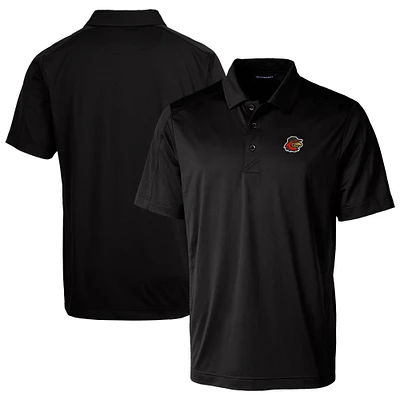 Men's Cutter & Buck Black Rochester Red Wings Prospect Textured Stretch Polo