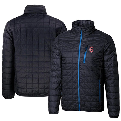 Men's Cutter & Buck Navy Greenville Drive Rainier PrimaLoft Eco Insulated Full-Zip Puffer Jacket