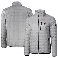 Men's Cutter & Buck Gray Springfield Cardinals Rainier PrimaLoft Eco Insulated Full-Zip Puffer Jacket