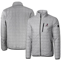 Men's Cutter & Buck Gray Springfield Cardinals Rainier PrimaLoft Eco Insulated Full-Zip Puffer Jacket