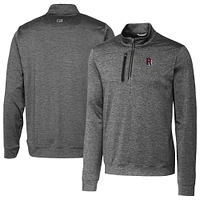 Men's Cutter & Buck Round Rock Express Stealth Heathered Quarter-Zip Top