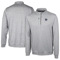 Men's Cutter & Buck Lehigh Valley IronPigs Stealth Heathered Quarter-Zip Top