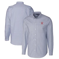 Men's Cutter & Buck Light Blue Tacoma Rainiers Oxford Stretch Long Sleeve Button-Down Dress Shirt