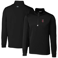 Men's Cutter & Buck Indianapolis Indians Traverse Stretch Quarter-Zip Pullover Top