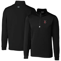 Men's Cutter & Buck Indianapolis Indians Traverse Stretch Quarter-Zip Pullover Top