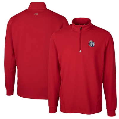 Men's Cutter & Buck San Antonio Missions Traverse Stretch Quarter-Zip Pullover Top
