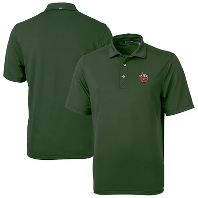 Men's Cutter & Buck Hunter Green Fort Wayne TinCaps Virtue Eco Pique Recycled Polo