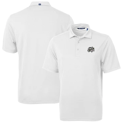 Men's Cutter & Buck White Omaha Storm Chasers Virtue Eco Pique Recycled Polo