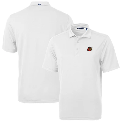 Men's Cutter & Buck White Rochester Red Wings Virtue Eco Pique Recycled Polo