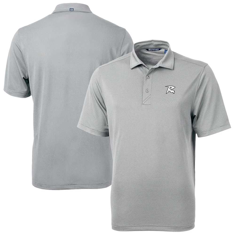 Men's Cutter & Buck Gray Richmond Flying Squirrels Virtue Eco Pique Recycled Polo