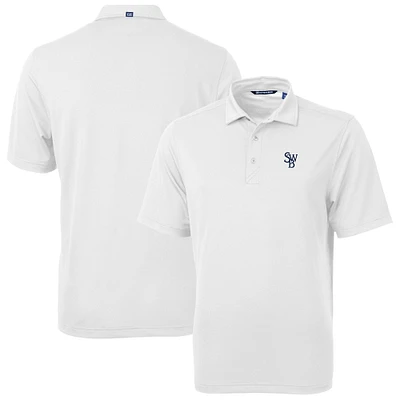 Men's Cutter & Buck White Scranton Wilkes-Barre RailRiders Virtue Eco Pique Recycled Polo