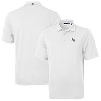 Men's Cutter & Buck White Scranton Wilkes-Barre RailRiders Virtue Eco Pique Recycled Polo