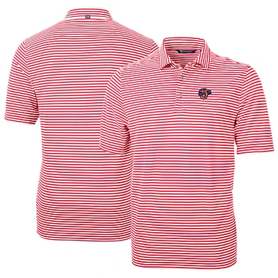 Men's Cutter & Buck Jacksonville Jumbo Shrimp DryTec Virtue Eco Pique Stripe Recycled Polo