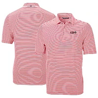 Men's Cutter & Buck Lansing Lugnuts DryTec Virtue Eco Pique Stripe Recycled Polo