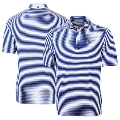 Men's Cutter & Buck Hartford Yard Goats DryTec Virtue Eco Pique Stripe Recycled Polo