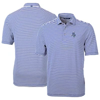 Men's Cutter & Buck Hartford Yard Goats DryTec Virtue Eco Pique Stripe Recycled Polo