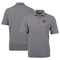 Men's Cutter & Buck Sacramento River Cats DryTec Virtue Eco Pique Stripe Recycled Polo