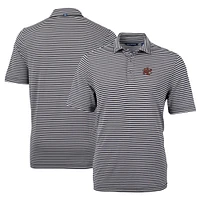 Men's Cutter & Buck Sacramento River Cats DryTec Virtue Eco Pique Stripe Recycled Polo