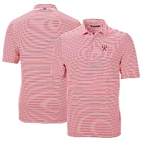 Men's Cutter & Buck Tacoma Rainiers DryTec Virtue Eco Pique Stripe Recycled Polo