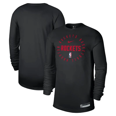 Men's Nike Houston Rockets 2024/25 Legend On-Court Practice Long Sleeve T-Shirt