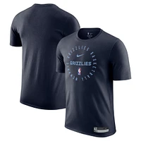 Men's Nike Navy Memphis Grizzlies 2024/25 Legend On-Court Practice Performance T-Shirt