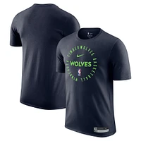 Men's Nike Navy Minnesota Timberwolves 2024/25 Legend On-Court Practice Performance T-Shirt