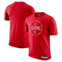 Men's Nike Red New Orleans Pelicans 2024/25 Legend On-Court Practice Performance T-Shirt