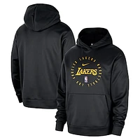 Men's Nike Los Angeles Lakers 2024/25 Spotlight On-Court Practice Performance Pullover Hoodie