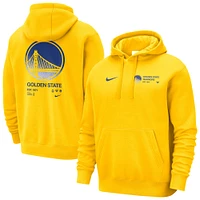 Men's Nike Gold Golden State Warriors Courtside Club Pullover Hoodie