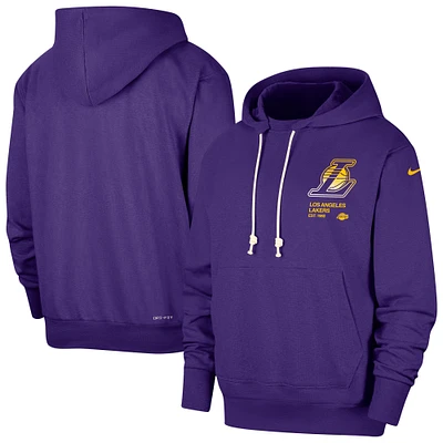 Men's Nike  Purple Los Angeles Lakers Courtside Standard Issue Premium Performance Pullover Hoodie