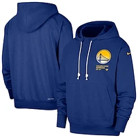 Men's Nike  Royal Golden State Warriors Courtside Standard Issue Premium Performance Pullover Hoodie