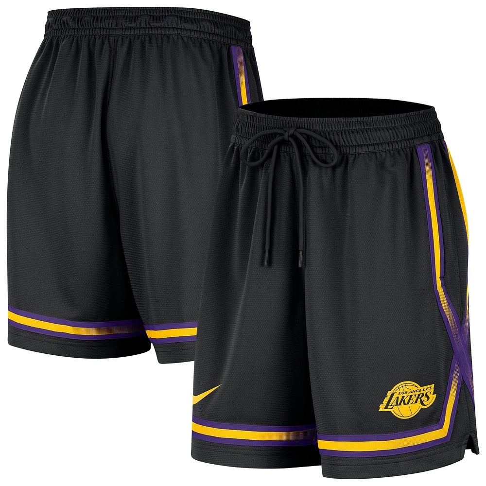 Women's Nike Black Los Angeles Lakers Courtside Fly Crossover Performance Short