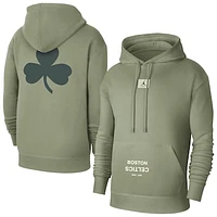 Men's Jordan Brand Green Boston Celtics Courtside Statement Edition Pullover Hoodie