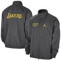 Men's Jordan Brand Gray Los Angeles Lakers Courtside Statement Edition Jumpman Jam Full-Zip Jacket