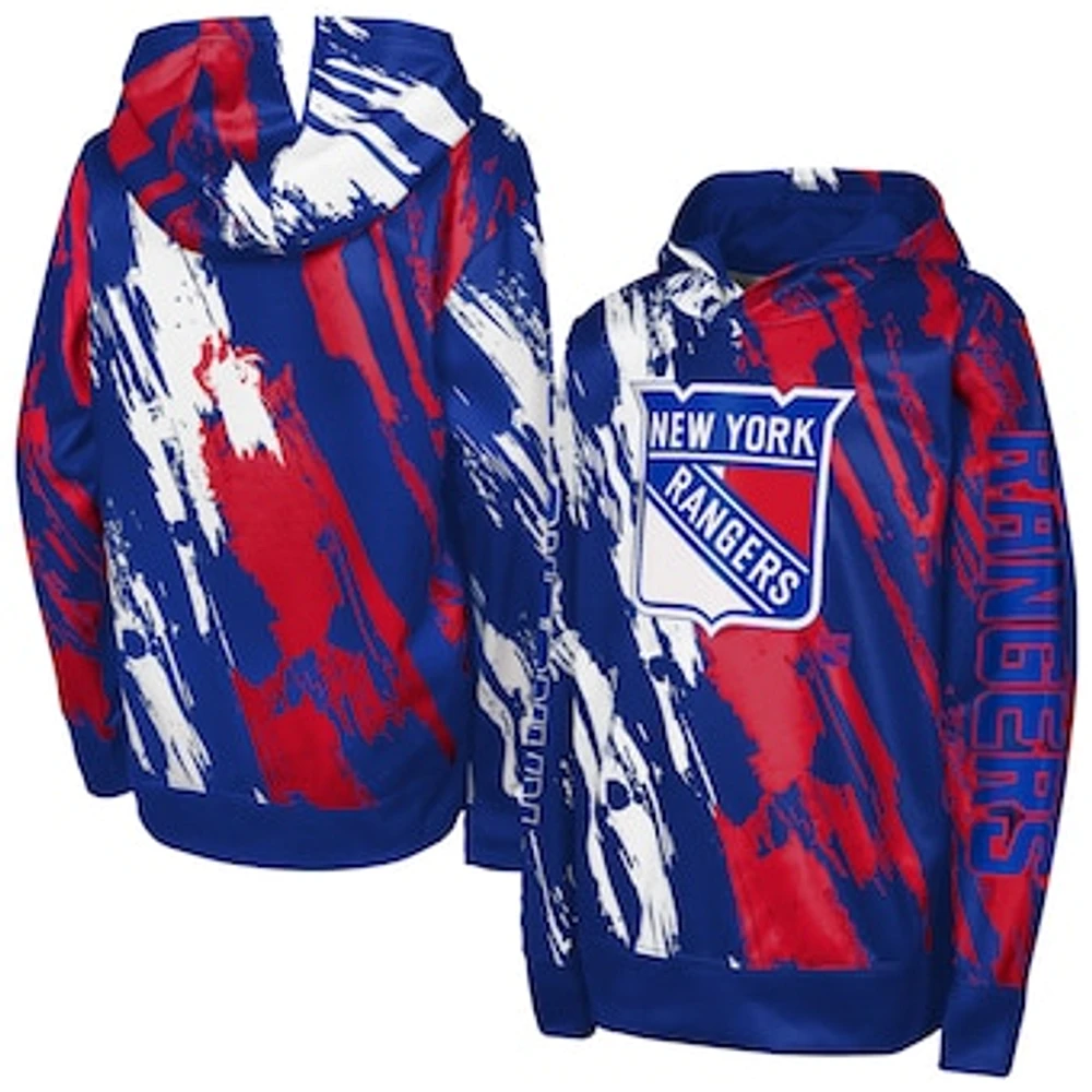 Preschool Blue New York Rangers Master Snipe Pullover Hoodie