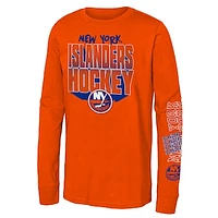 Youth Orange New York Islanders Standout Long Sleeve T-Shirt